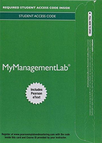 Access My ManagementLab& Etext Organizational Behavior 17th ed