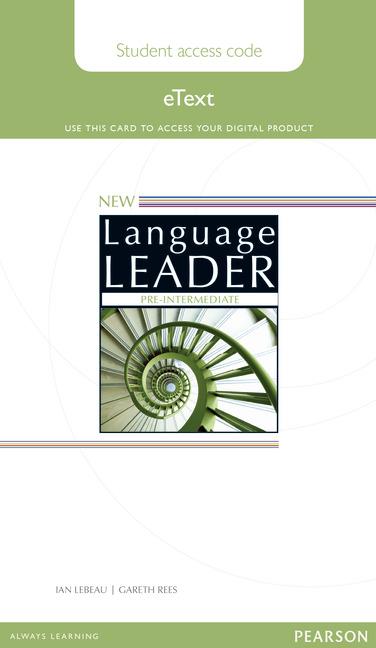 New Language Leader Pre-Intermediate (Tecmilenio Campus Online)