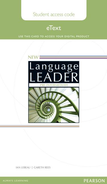 New Language Leader Pre-Intermediate (Tecmilenio Campus Online)