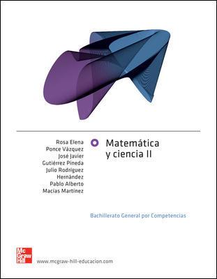 VS-MATEMATICA Y CIENCIA II. BACHILLERATO GENERAL POR COMPETENCIAS