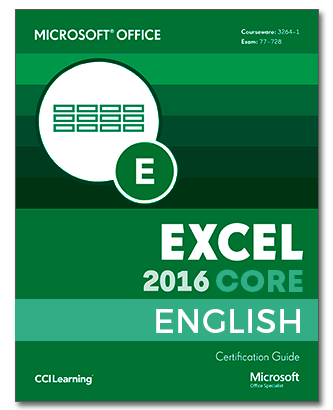 ENGLISH Certipack Microsoft Office Excel Core 2016