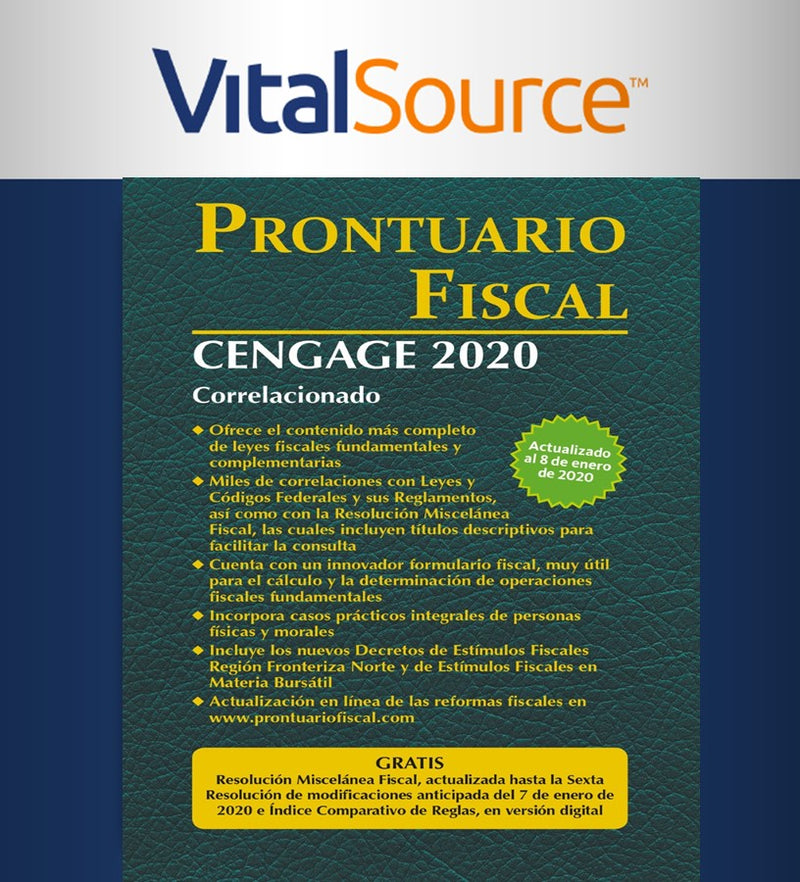 Prontuario Fiscal Cengage 2020