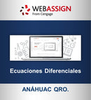 WebAssign 6 meses (Univ. Anáhuac Querétaro: Ecuaciones Diferenciales)