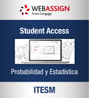 Enhanced WebAssign 12 meses (Probabilidad y estadística: Itesm)